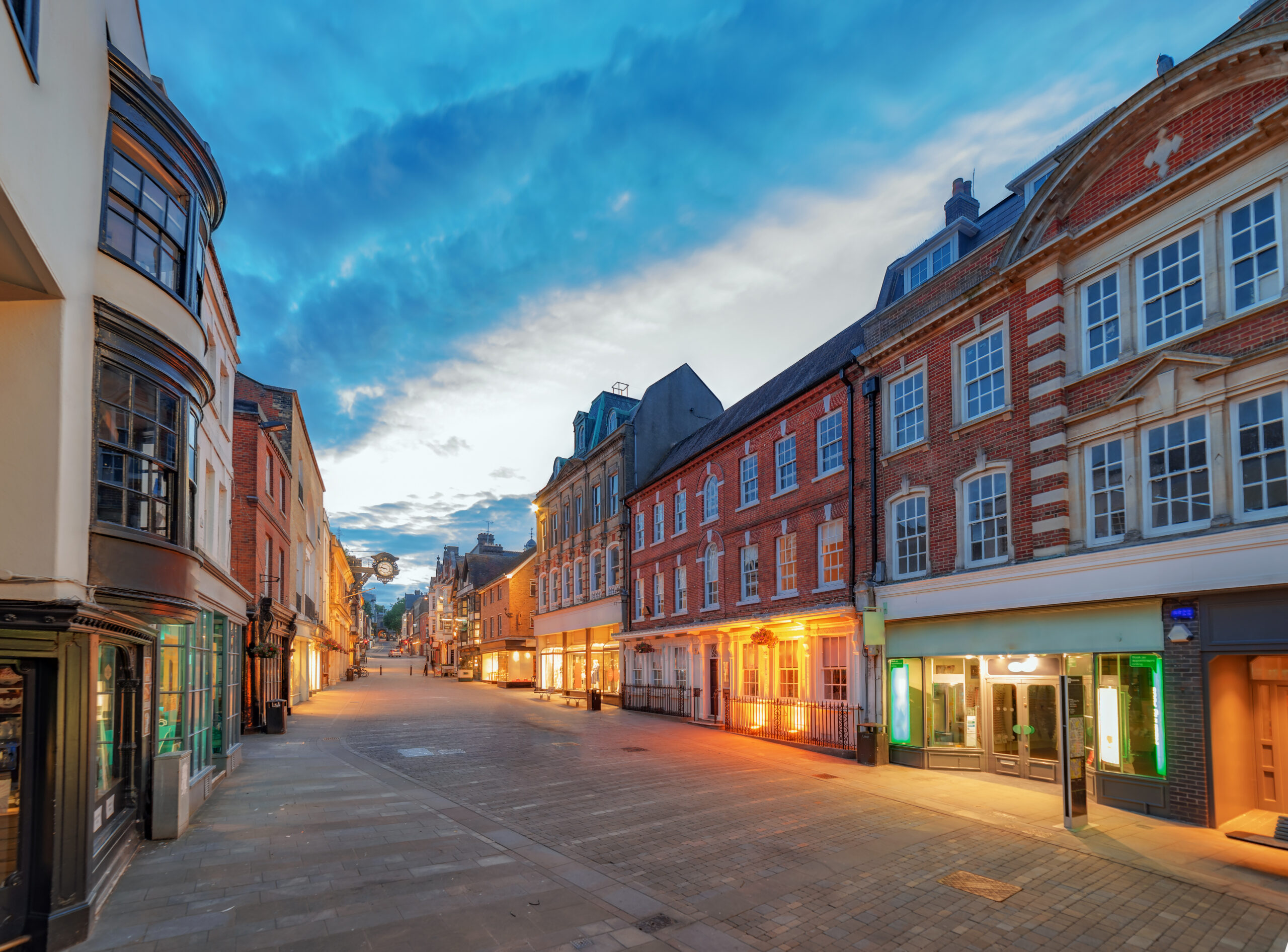 a quiet high street