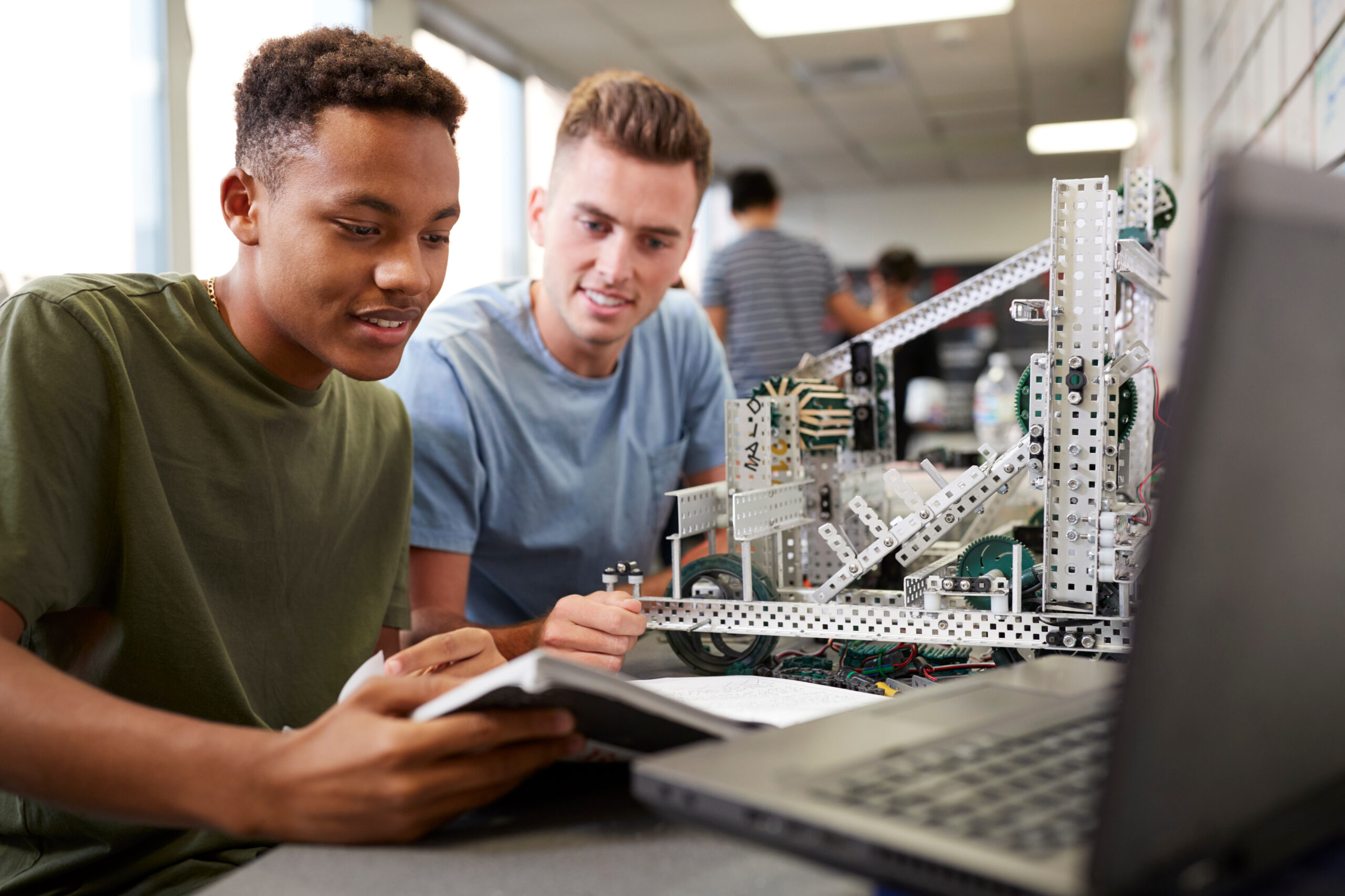 men supporting stem in wales