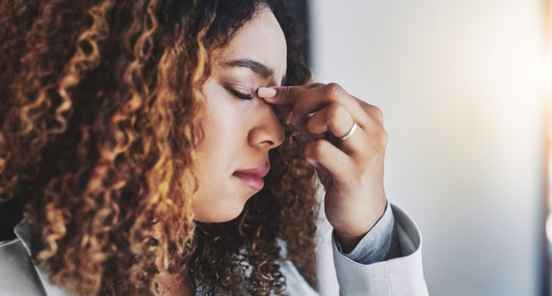 a stressed worker needing a support system