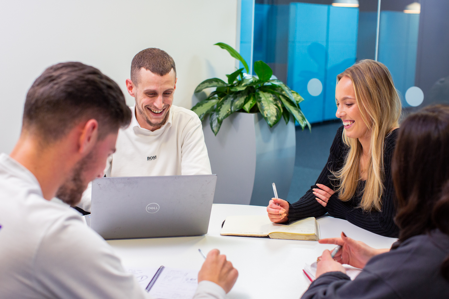 recruiters in a team meeting