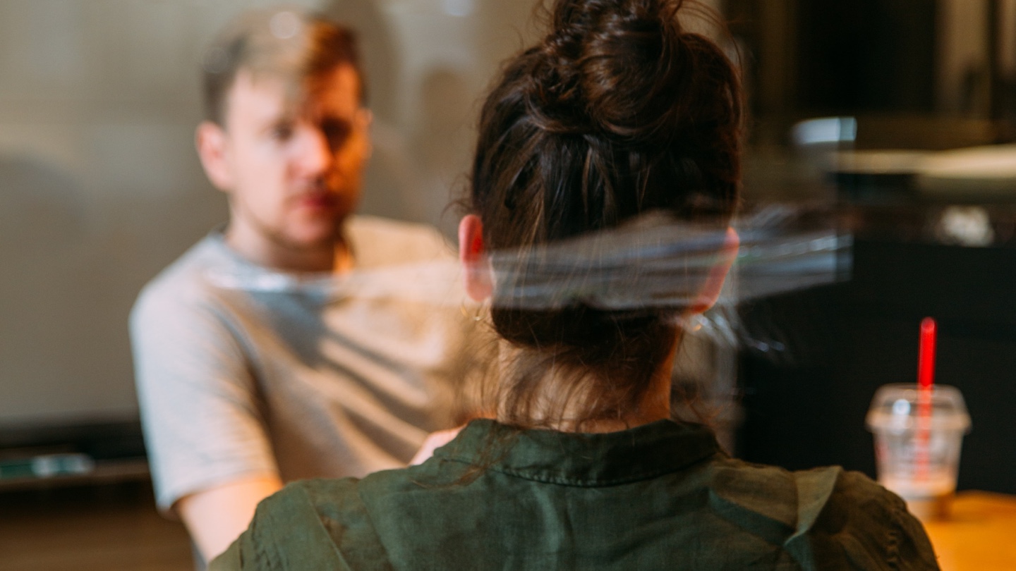 back of woman's head