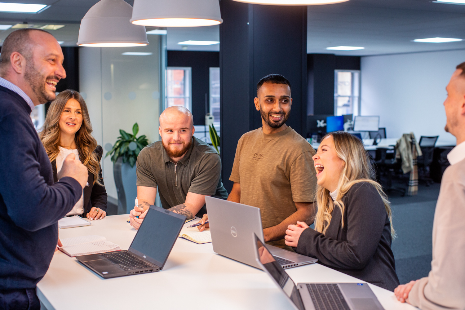 workers having a career in recruitment in the uk