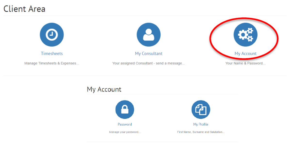 client timesheet my account